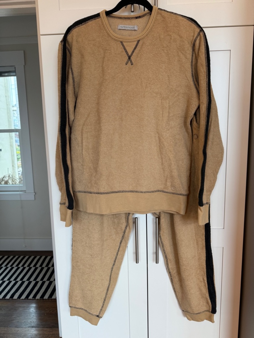Outerknown Tan Terrycloth Sweatsuit